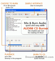 AUDINI CDBurner screenshot